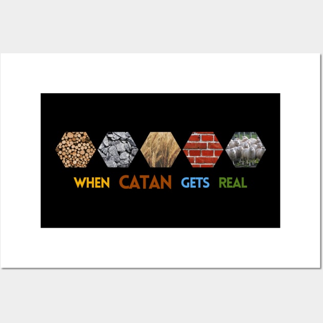 Real Life Settlers of Catan T-Shirt Wall Art by Alliz World